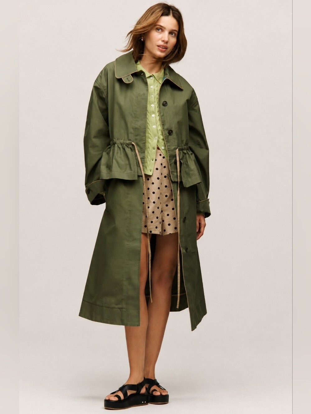 Damson Madder Myrtle Water Repellent2-in-1 Convertible Trench Coat - NO Discount